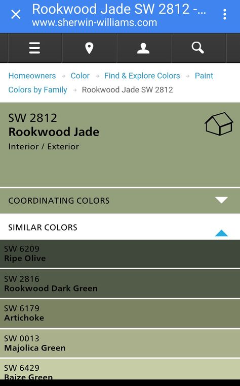 Rockwood Jade Sherwin Williams Rookwood Jade, Sherwin Williams Rockwood Jade, Rockwood Jade Sherwin Williams, Rookwood Jade Sherwin Williams, Sherwin Williams Paint Colors Green, Jade Paint, Cabinet Renovation, Exterior Upgrades, Exterior House Paint Color Combinations