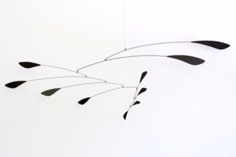 MODmobiles hanging mobile art. Mid-century modern sculpture Hanging Mobile Art, Mobiles Art Sculpture, Calder Mobile, Kinetic Mobile, Black Mid Century Modern, Mobile Sculpture, Mobile Hanging, Modern Art Sculpture, Modern Mobile