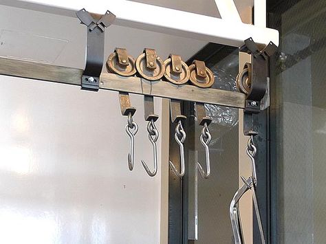 Meat Hooks Butcher Table, Meat Hook, Walk In Freezer, Meat Store, Meat Processing, Meat Shop, Meat Markets, Whiskey Lover Gifts, Bbq Meat