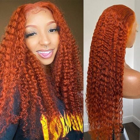 Ginger Orange Curly Human Hair Lace Wigs For Women Density 180 Brazilian Colored Glueless Curly Human Hair Wigs Natural Hairline Ginger Wig, Wig Material, Wig Curly, Curly Hair Wig, Hair Vendor, 100 Human Hair Wigs, Curly Lace Front Wigs, Curly Human Hair Wig, Wig Lace