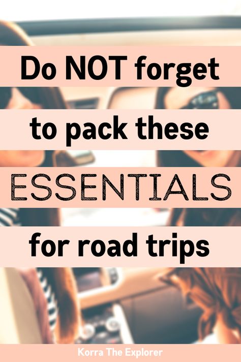 Do not forget to pack these essentials for road trips!  The items you have to pack for any road trip. Essential road trip packing list. What to pack for a road trip! #roadtrip #roadtripessentials #roadtripusa #packinglists Road Trip Supplies, Weekend Trip Packing List, Pack For A Road Trip, Weekend Trip Packing, Road Trip Necessities, Road Trip Kit, Trip Packing List, Road Trip Outfit, Travel Essentials Roadtrip