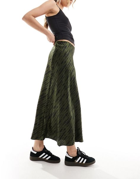 Skirts by Mango Midi moment All-over print High rise Elasticated waist Regular fit