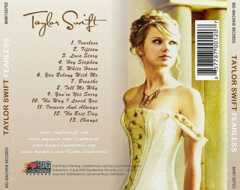 Taylor Swift Fearless Songs, Taylor Swift Songs List, Taylor Swift Best Songs, All Taylor Swift Songs, Taylor Swift Fearless Album, Taylor Swift Our Song, Fearless Song, Taylor Swift New Song, Taylor Swift Discography