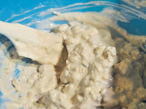 Blue Cheese Burger Sauce, Cheese Burger Sauce, Homemade Onion Dip, Blue Cheese Burger, Clam Dip, Homemade French Onion Dip, Burger Sauces Recipe, Blue Cheese Burgers, Blue Cheese Sauce