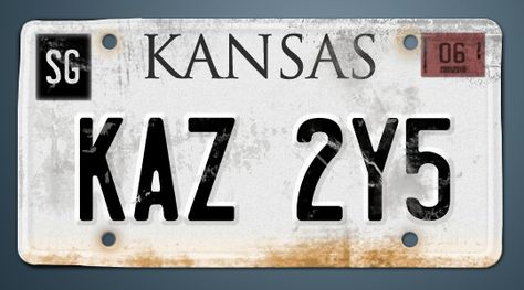 License plate Impala 67 Supernatural, Spn Impala, Supernatural Impala, Impala 67, Supernatural Baby, Waiting For Baby, Sam Dean, Tv Supernatural, Odaiba