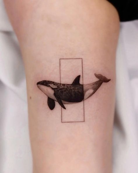 30 Best Orca Tattoo Ideas You Should Check Geometric Orca Tattoo, Orca Tattoo Ideas, Geometric Orca, 52hz Whale, Orca Whale Tattoo, Killer Whale Tattoo, Orca Tattoo, Whale Tattoo, Whale Drawing