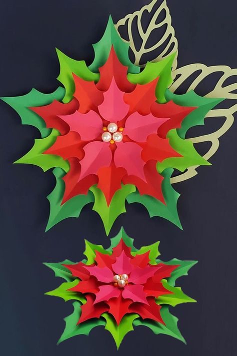 Welcome to origami paper poinsettia making! Perfect Paper Flowers Christmas.This video is about how to make paper poinsettias using origami paper.You can learn how to make a beautiful paper poinsettia. #Christmas #poinsettia #Flowers Paper Flowers Christmas, Paper Poinsettias, Paper Poinsettia, Poinsettia Flowers, Christmas Stockings Diy, Christmas Paper Crafts, Christmas Parade, Handmade Flowers Paper, Christmas Poinsettia