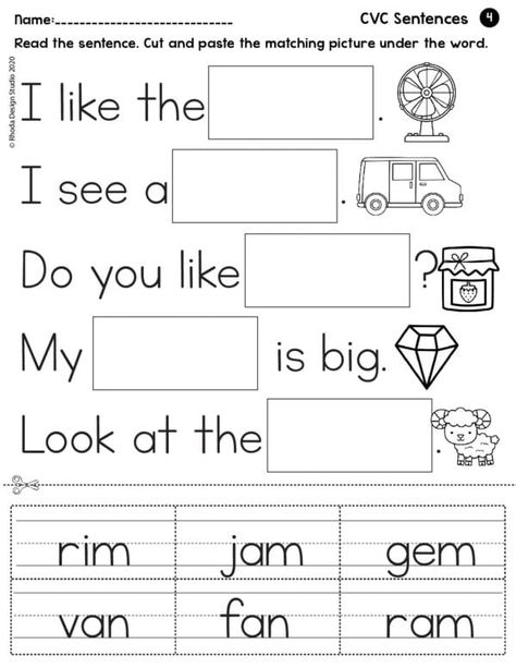 I Can Read CVC Sentences: 10 Free Reading Worksheets Cvc Sentences, Sentence Making, Sentences Kindergarten, Writing Sentences Worksheets, Writing Sentences, Phonics Worksheets Free, Cvc Worksheets, Baby Activity, Kindergarten Math Activities