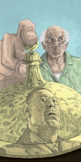 Scene where Gus fring is killed by Hector Salamanca's wheelchair bomb detonated by his bell Beaking Bad, Breaking Bad Series, Breaking Bad 3, Breaking Bad Poster, Breaking Bad Art, Breaking Bad Movie, Better Call Saul Breaking Bad, Bad Art, Bad Memes