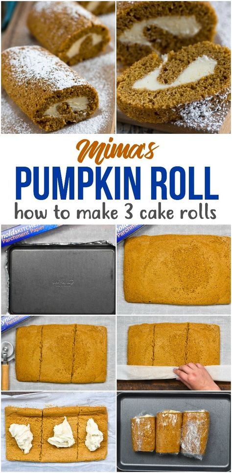 Pumpkin Cake Roll, Easy Pumpkin Cake, Cake Nature, Pumpkin Roll Recipe, Pumpkin Cake Easy, Pumpkin Roll Cake, Caramel Pumpkin, Cake Rolls, Cake Roll Recipes