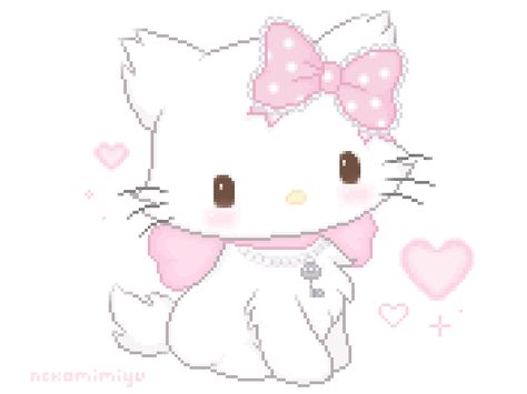 Kawaii My Melody Pfp, Traumatized Hello Kitty, Charmy Kitty, Bunnies Art, Charmmy Kitty, Kawaii Core, Pink Hello Kitty, Kawaii Room, Cute Little Things