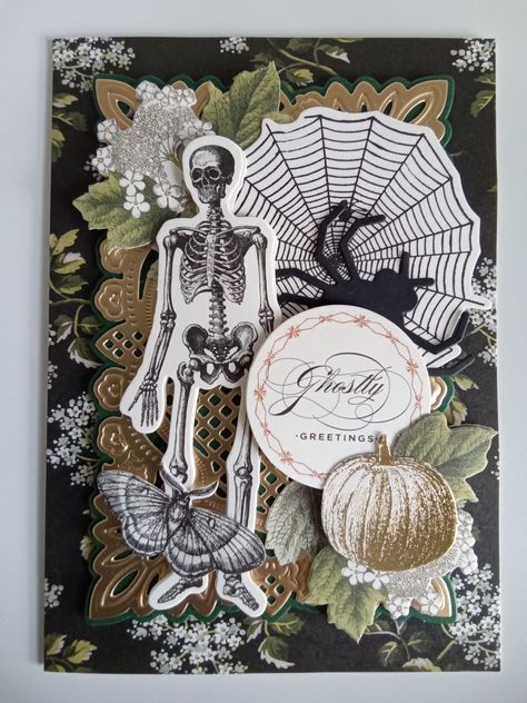 Anna Griffin Halloween Cards, Anna Griffin Halloween, Halloween Card Ideas, Vellum Cards, Halloween Kit, Anna Griffin Cards, Card Toppers, Halloween Card, Anna Griffin