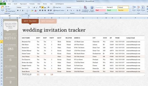 Wedding Invite Tracker Template Wedding Guest List Printable, Wedding Invitation List, Guest List Spreadsheet, Wedding Planner Office, Wedding Checklist Template, Wedding Planning Templates, Guest List Template, Free Wedding Templates, Wedding Guest List Template