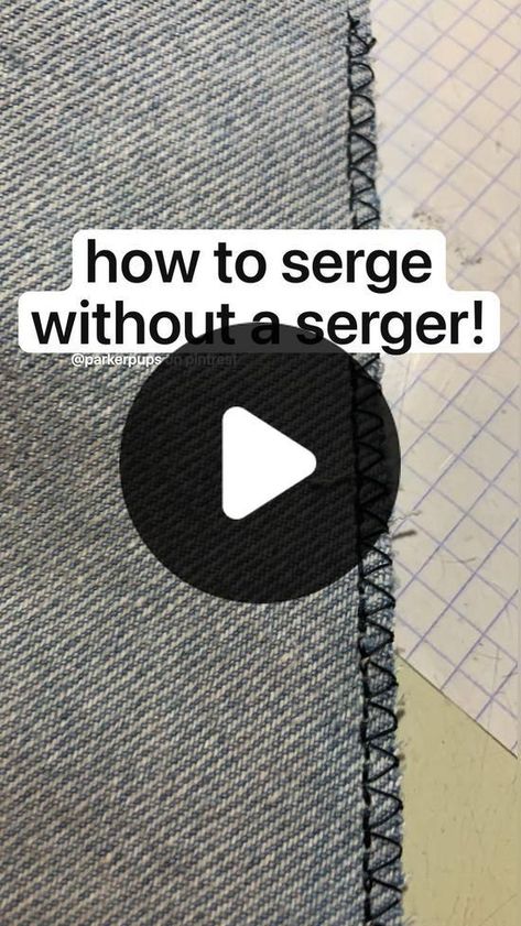 Serging Techniques, Singer Serger Tutorial, Serger Tension, How To Serger Without A Serger, How To Hem Knits Without A Serger, Serge Without A Serger, Draping Techniques, Serger Sewing, Repair Clothes