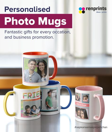 Renprints: Your One-Stop Shop for Personalized Mugs! Tired of boring, ordinary mugs? Want to add a spark of personality to your morning routine? Renprints is here to help! We offer a fantastic personalized mug printing service. Personalized mugs are perfect gifts for any occasion and also a great way to promote your business or organization. ☎️ +91- 8059721151, 9466222889 🌐 www.renprints.com #custommugs #mugprinting #customizedmug #personalizedgifts #custommug #uniquegift #giftideas #coffeemu... Personalized Mug, Business Promotion, Mug Printing, Promote Your Business, Photo Mugs, Coffee Addict, Personalized Mugs, Fantastic Gifts, Morning Routine