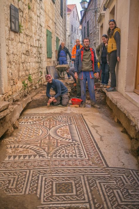 Roman Mosaic Art, Roman Mosaics, Ancient Library, Glasgow Museum, Hvar Island, Stari Grad, Ancient Greek City, Hvar Croatia, Street Art Utopia