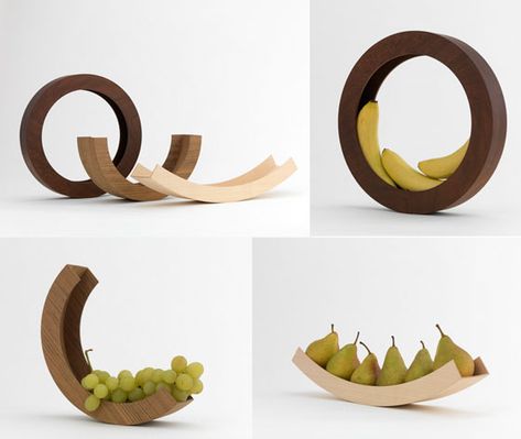 Fruit Bowl Ideas, Modern Fruit Bowl, Banana Holder, Wooden Fruit Bowl, Bowl Ideas, Fruit Holder, Fruit Decorations, Fruit Photography, Fruit Bowls