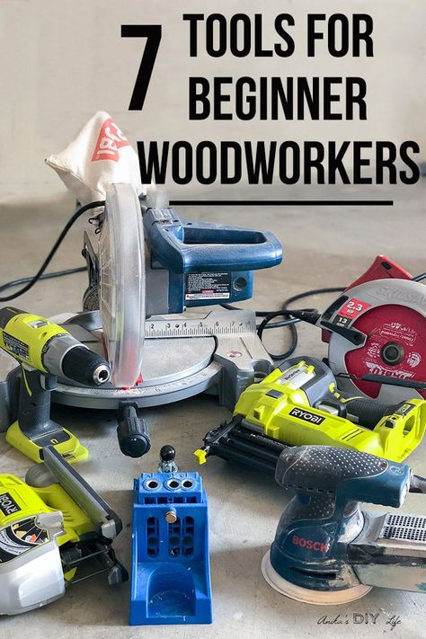 Kallax Bench, Woodworking Tools For Beginners, Essential Woodworking Tools, Diy Holz, Popular Woodworking, Beginner Woodworking Projects, Wood Plans, Basic Tools, Woodworking Jigs