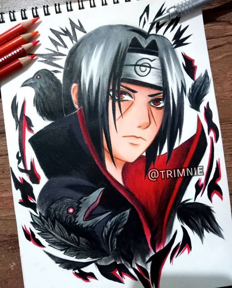 Naruto Painting, Naruto Sketch Drawing, Easy Disney Drawings, Itachi Uchiha Art, Disney Canvas Art, Naruto Sketch, Pokemon Sketch, Naruto Drawings, Naruto Uzumaki Art