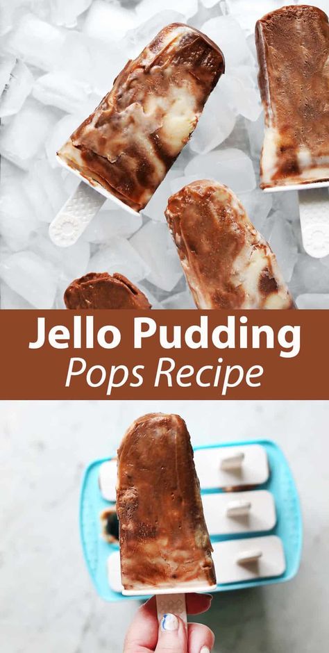 Jello Pudding Pops - Childhood Magic Instant Pudding Recipes, Pudding Pops Recipe, Jello Popsicles, Jello Pudding Pops, Homemade Jello, Jello Cheesecake, Pudding Pops, Gluten Free Milk, Pudding Pop