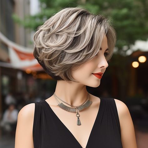 Chin Length Haircuts, Over 60 Hairstyles, Chin Length Hair, Bob Hairstyles For Fine Hair, Shot Hair Styles, Haircuts For Medium Hair, Penteado Cabelo Curto, Short Hair Haircuts, Short Hair With Layers