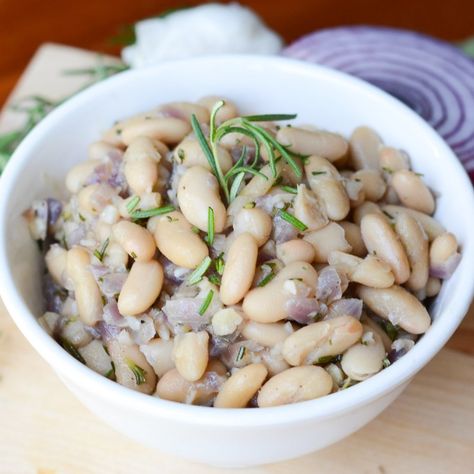 Rosemary White Beans, Rosemary Vegetables, Frizzled Onions, Diet Healthy Recipes, Beans Beans, Pot Recipes Healthy, Jambalaya Recipe, Rosemary Garlic, Health Dinner