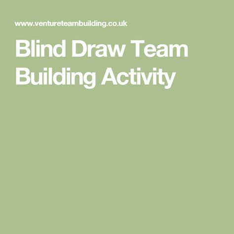 Blind Draw Team Building Activity Staff Motivation Ideas, Team Building Ideas, Building Drawing Ideas, Work Team Building, Blind Drawing, Team Building Activity, Staff Motivation, Team Activities, Line Game