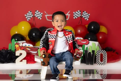 Cars Birthday Pictures, Lightning Mcqueen Birthday Photoshoot, 2 Fast 2 Furious Birthday Photoshoot, Cars Birthday Party Outfit, Pixar Cars Birthday Photoshoot, Cars Birthday Photo Shoot Ideas, Lighting Mcqueen Photoshoot, Two Fast Two Furious Photoshoot, Disney Cars Photoshoot