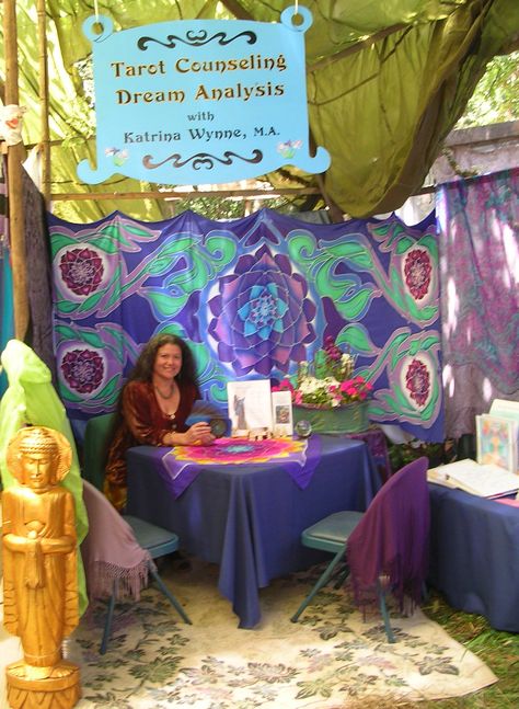 Tarot-OCF.09 Psychic Room, Crystal Shop Aesthetic, Tarot Party, Tarot Reading Room, Tarot Table, Reading Tent, Table Booth, Fortune Teller Costume, Moon Deck