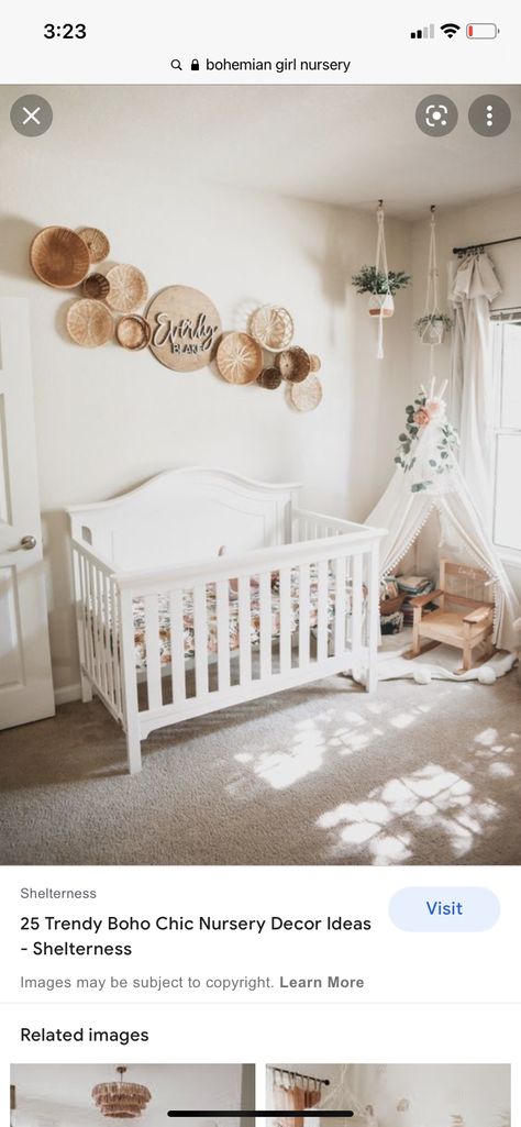 Boho Chic Nursery, Chic Nursery, Bohemian Girls, Trendy Boho, Girl Nursery, Nursery Decor, Boho Chic, Nursery