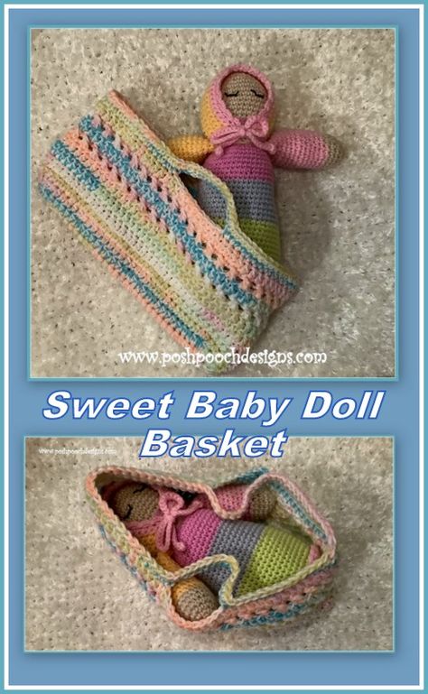 Doll Carrier Free Pattern, Baby Doll Carrier Pattern, Crochet Lovey Free Pattern, Doll Bassinet, Basket Crochet Pattern, Baby Doll Carrier, Crochet Doll Clothes Free Pattern, Beanie Knitting Patterns Free, Newborn Crochet Patterns