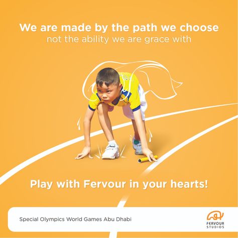 Wishing all the participants of the upcoming Special Olympics World Games Abu Dhabi 2019 the best of luck!!  #specialolympics #worldgames #olympics #playwithfervour #firstintheuae #uaespecialolympicsworldgames #abudhabispecialolympics #abudhabiworldgames #Fervour #FervourStudios #advertising #ads #weloveads #creativeads #beyourownkindofhero #infinitepotential #unlimitedpossibilities Best Of Luck, Special Olympics, Advertising Ads, Creative Ads, Marketing Ideas, Abu Dhabi, Social Media Post, Fun Sports, Banners