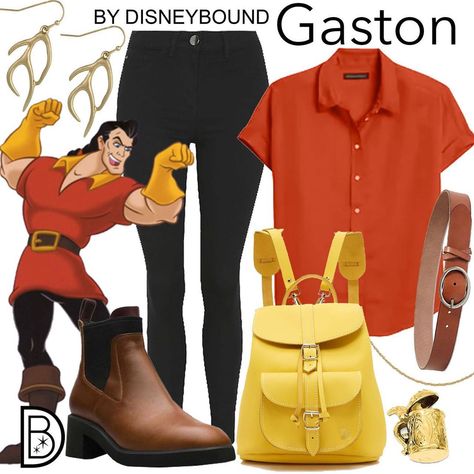 I use antlers in all of my decorating! 💪🏼❤️ @leslieakay #disneybound Beauty And The Beast Clothes, Gaston Disney, Disney Character Outfits, Disney Trip Outfits, Geek Style, Pants Boots, Cute Disney Outfits, Everyday Cosplay, City Chic Dresses