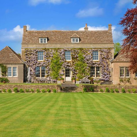 Savills on Instagram: ““Manor Farmhouse is a fine Grade II Listed Cotswolds stone and render country house with its core dating from the mid-1600s. Arranged over…” Carved Stone Fireplace, Garage Style, Commercial Property For Sale, Architectural Details, City Apartment, Countries Around The World, Country Estate, English Countryside, Built Environment