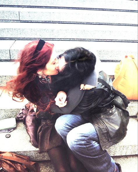 #wlw #lesbian #love #romantic #girls #couple 60s Lesbian Couple, Wlw Polaroid Pictures, Sapphic Aesthetic Grunge, Fem X Masc Couple, Girlfriends Goals Aesthetic, Couple Poses Reference Wlw, Sapphic Couple Photos, Wlw Photo Ideas, Wlw Femme Relationship