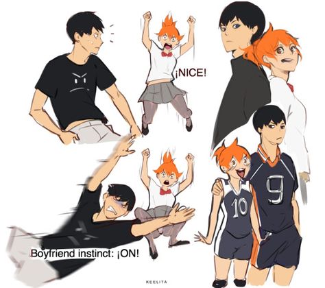 LOL YEHA DREAM PAIR THO || #KageHina #fem!Hinata #Haikyuu!! Fem Haikyuu, Haikyuu Genderbend, Haikyuu Memes, Kageyama X Hinata, Haikyuu Meme, Haikyuu Volleyball, Haikyuu Kageyama, Haikyuu Karasuno, Volleyball Anime