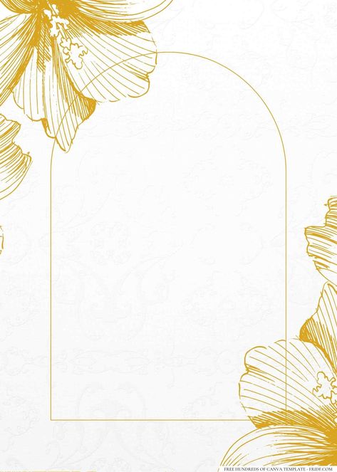 Springtime Gold Flower Wedding Invitation Templates Powerpoint Background Templates, Wedding Invitation Background, Powerpoint Background, Themed Wedding Cakes, Themed Drinks, Invitation Background, Flower Wedding Invitation, Wedding Decor Inspiration, Flower Invitation