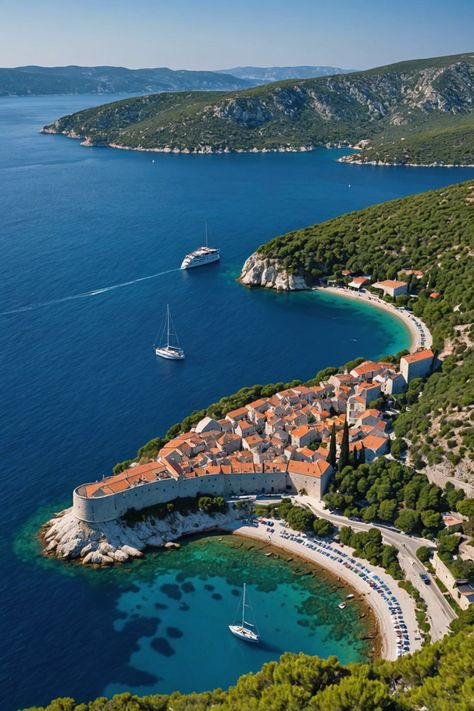 Adriatic Dream: Sailing Along the Stunning Croatian Coastline Croatia Sea Aesthetic, Inter Railing, Balkan Culture, Kornati Islands, July Wallpaper, Croatian Coast, Amazing Experiences, Hvar Island, Istria Croatia