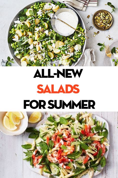 #summer #summerrecipes #salad Interesting Salad Recipes, Crab Salad Recipe, Shrimp Salad Recipes, Spinach Salad Recipes, Fish Salad, Broccoli Salad Recipe, Caesar Salad Recipe, Macaroni Salad Recipe, Crab Salad