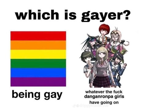 Funny Danganronpa, Hope's Peak Academy, Danganronpa Funny, Danganronpa Memes, Gay Memes, Nagito Komaeda, Danganronpa 3, Danganronpa Characters, Funny Laugh