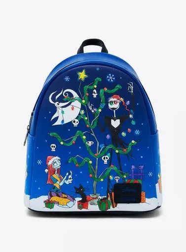 Loungefly The Nightmare Before Christmas Holiday Decorating Mini Backpack Hot Topic Exclusive, Jack Sally And Zero, Sally And Zero, Tree With Presents, Nightmare Before Christmas Backpack, Nightmare Before Christmas Gifts, Merry Jane, Disney Box, Loungefly Bag, Mini Backpacks