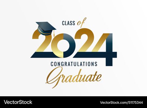 Typography Logo Design, Black Graduation, Web Stories, Hat Vector, Holiday Icon, Graduation Hat, Logo Design Typography, Congratulations Graduate, Class Of 2024