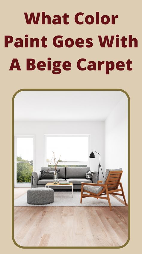 Some people might think that the beige carpet dictates what color paint should be used on the walls, but that's not always the case. There are many colors that can go well with a beige carpet, so take a look at these ideas and see which one you like best! Paint Colors For Beige Carpet, Hallway Wall Colors, Paint Combos, Small Bedroom Colours, Yellow Painted Walls, Modern Paint Colors, Accent Wall Colors, Paint Tips, Painting Carpet