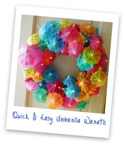 I love this, will someone make it for me.... Cocktail Umbrella Wreath, Diy Wreath Ideas, Diy Garden Party, Umbrella Wreath, Drink Umbrellas, Cocktail Umbrellas, Hawaiian Luau Party, Luau Birthday Party, Pool Party Decorations