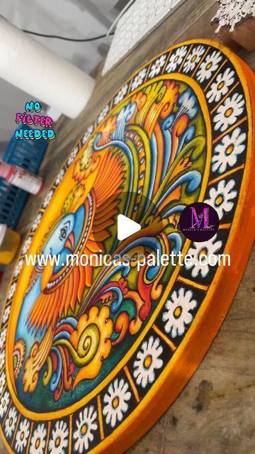 Monica’s Palette LLC on Instagram: "🎨✨ I’m excited to share a reel of our recent Kerala mural project! 🌟 Over the past few weeks, I’ve had the pleasure of teaching private art lessons focused on the beautiful art of Kerala mural painting, specifically the intricate and vibrant peacock designs. 🦚  It’s been an incredible journey watching my student bring these traditional designs to life with such dedication and creativity. Her hard work and passion truly shine through in her work, and I couldn’t be prouder of the results. 🌺🎉  Stay tuned because I’ll be sharing my student work also soon! 🙌💫  #KeralaMural #ArtLessons #PeacockPainting #TraditionalArt #StudentWork #ArtJourney #CreativeExpressions" Peacock Mural Painting, Mural Painting Kerala, Kerala Mural Painting, Peacock Painting, Palette Art, Round Canvas, Mural Design, Peacock Design, Mural Painting