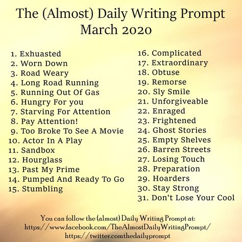 March Poetry Prompts, The Almost Daily Writing Prompts, Prose Poetry Writing, Poetry Book Title Ideas, Almost Daily Writing Prompts, Poetry Ideas Prompts, Poem Ideas Prompts, Poetry Writing Prompts Deep, Poetry Titles