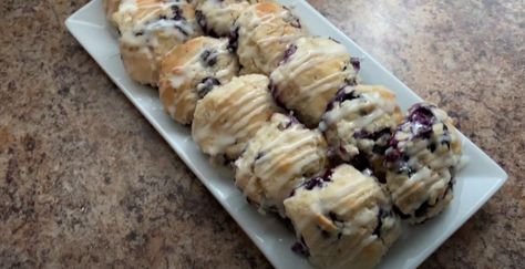 Boberry Recipe | Recipes.net Bojangles Blueberry Biscuits Recipe, Boberry Biscuits, Blueberry Icing, Bo Berry Biscuits, Bean Burritos Recipe, Shrimp And Rice Recipes, Blueberry Biscuits, Sweet Potato Cinnamon, Cookie Crunch