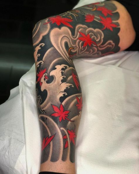 Arm Tattoos Japanese, Tattoo Composition, Traditional Japanese Tattoo Sleeve, Arm Cover Up Tattoos, Leg Tattoos For Men, Forearm Cover Up Tattoos, Japanese Leg Tattoo, Japanese Tattoos For Men, Tattoo Japanese Style