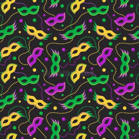 Mardi Gras vector seamless pattern with carnival masks and beads. Mardi Gras vec , #Aff, #seamless, #pattern, #vector, #Mardi, #Gras #ad Mardi Gras Masquerade, Carnival Gift, Mardi Gras Carnival, Kitchen Dining Table, Restaurant Wedding, Rainbow Necklace, Elegant Dinner, Printed Napkins, Irish Gifts