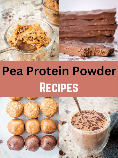 Pea Protein Powder Recipes - The Nessy Kitchen Pea Powder Recipes, Pea Protein Powder Smoothie Recipes, Plant Protein Powder Recipes, Plant Based Protein Powder Recipes, Plain Protein Powder Recipes, Pea Protein Powder Recipes, Orgain Protein Powder Recipes, Protein Balls Peanut Butter, Protein Balls Chocolate